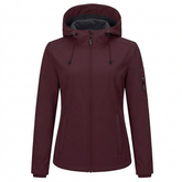 Outdoor Ventures Women's Fleece-Lined Waterproof Softshell Jacket – Burgundy