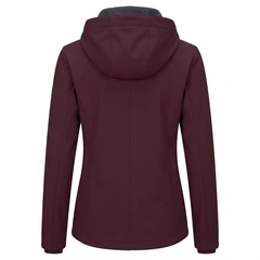 Outdoor Ventures Women's Fleece-Lined Waterproof Softshell Jacket – Burgundy
