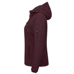 Outdoor Ventures Women's Fleece-Lined Waterproof Softshell Jacket – Burgundy